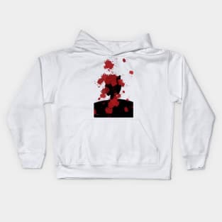 Red Abstract Kids Hoodie